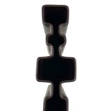 Angelo Mangiarotti, Space age brown ceramic vase, Fratelli Brambilla Italy ca. 1968