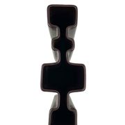 Angelo Mangiarotti, Space age brown ceramic vase, Fratelli Brambilla Italy ca. 1968