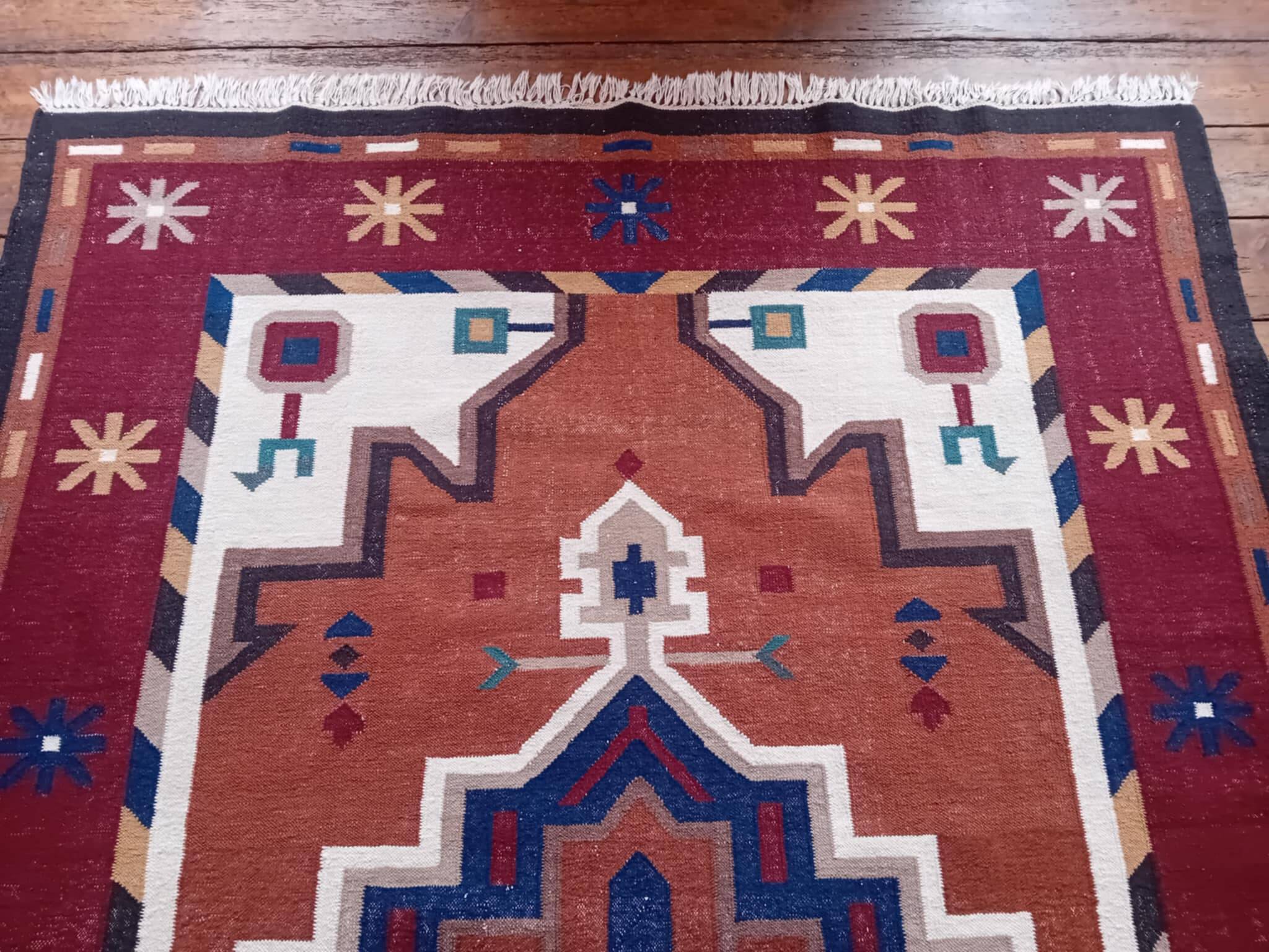 Handmade Indo-Caucasian Kilim 287x203cm