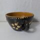 old Alsace lunch cup in glazed terracotta