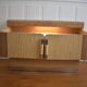Meuble bar console vinyle vintage en formica
