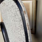 Speckled skaï chair and feet black metal tubes 50s