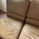 Lot de 5 chauffeuses en cuir vintage