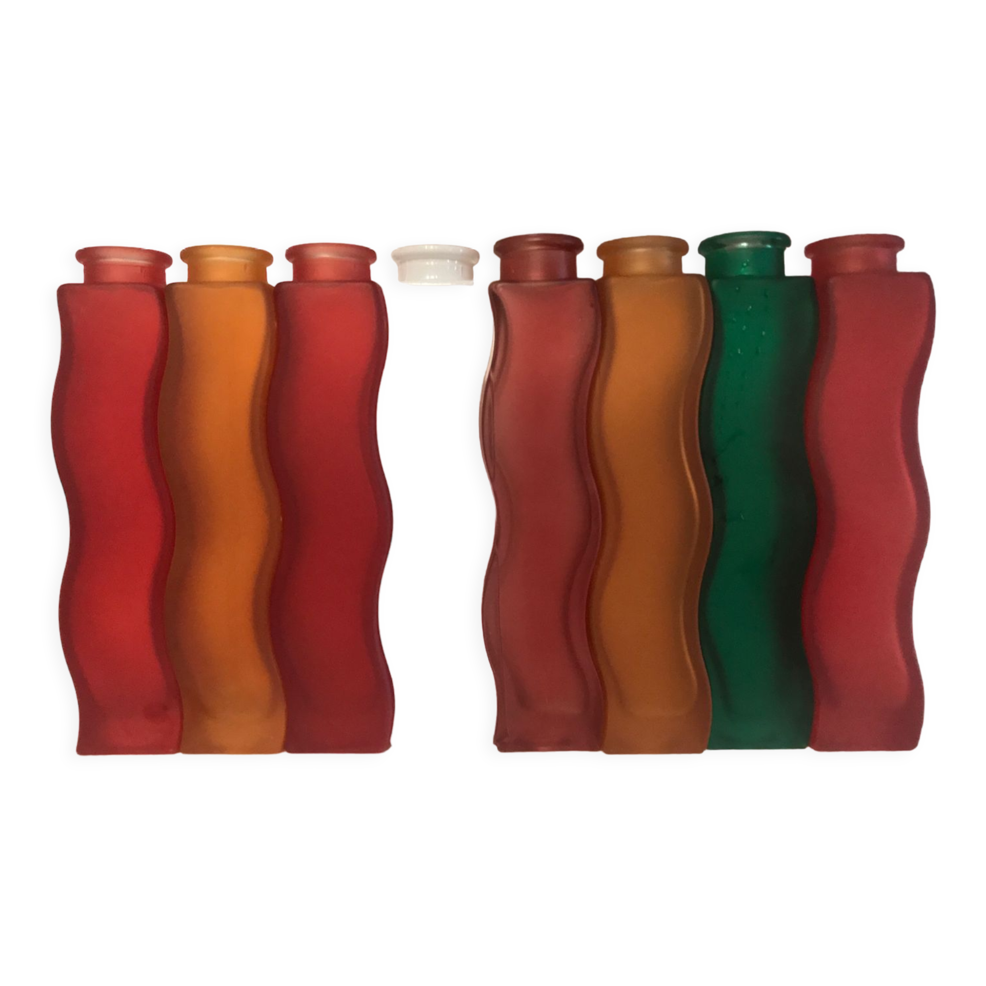 Ikea vintage set of eight Skämt vases