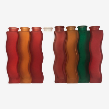 Ikea vintage set of eight Skämt vases