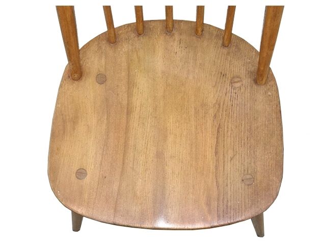 Ensemble 4 chaises Ercol 1950 design scandinave
