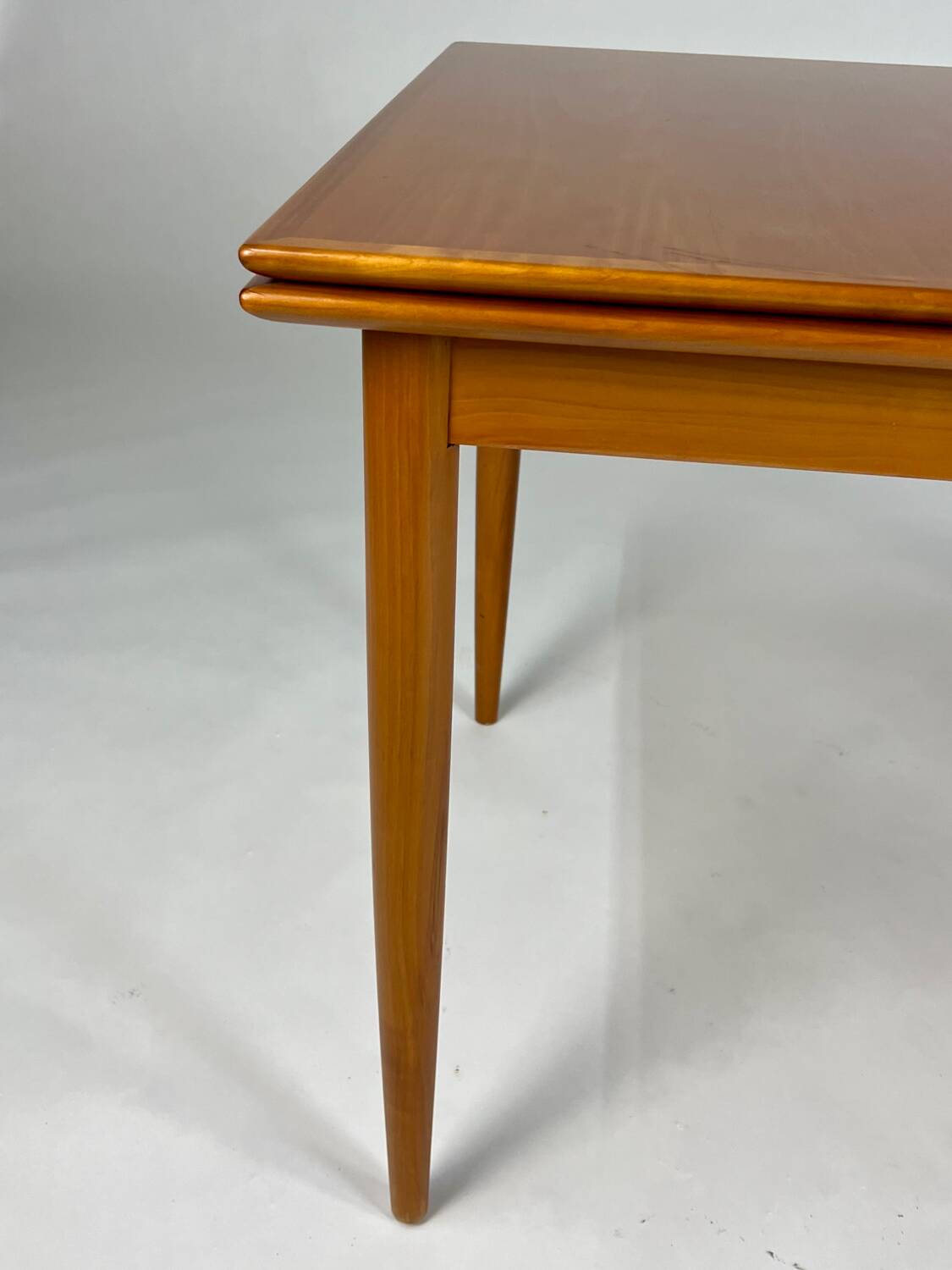 Vintage Cherrywood Dining Table Extendable 1960s Mid-Century
