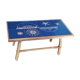 Signed rattan coffee table