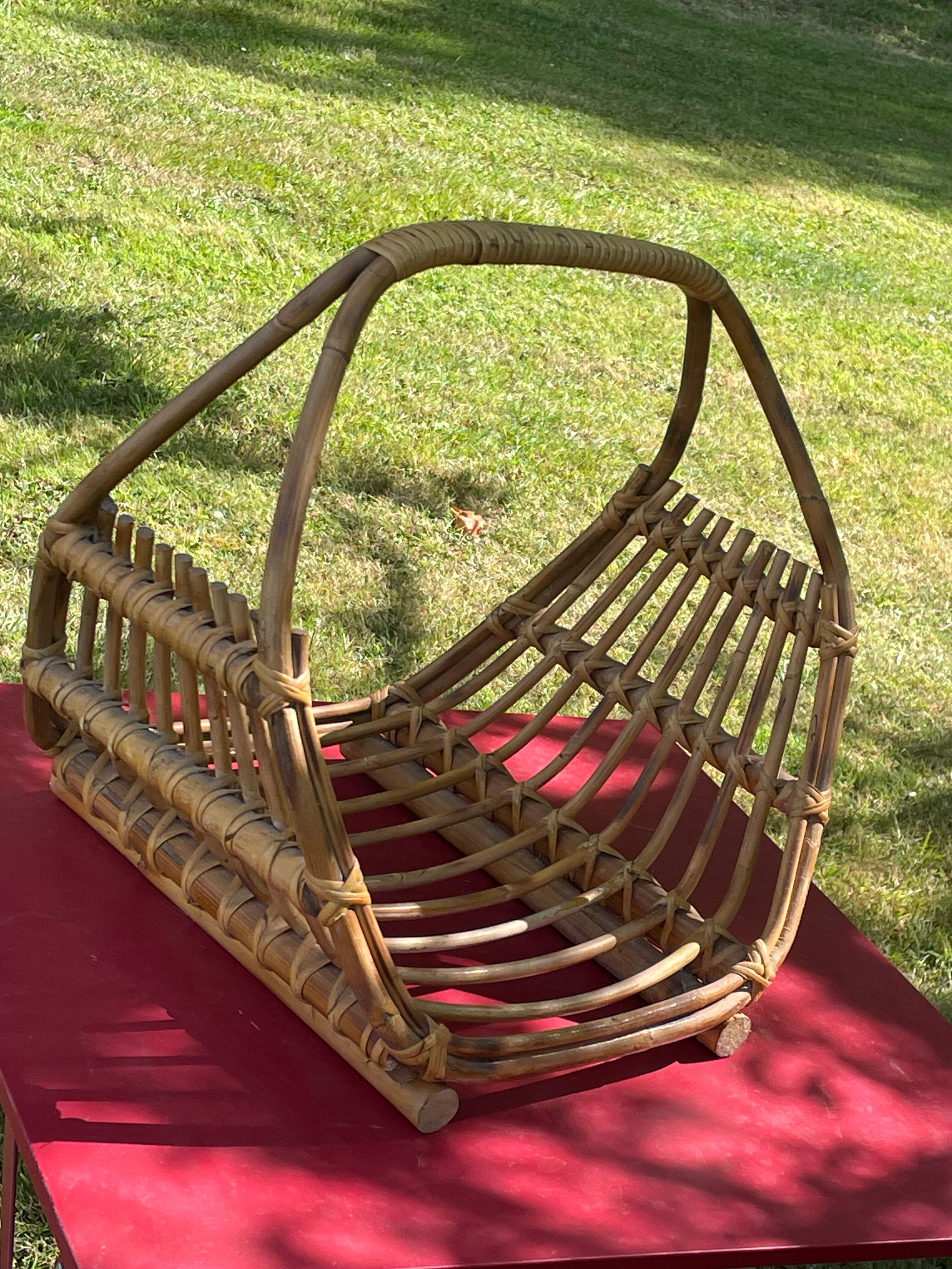 Magazine door in wood 70s