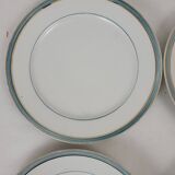 6 assiettes plates en porcelaine de Paris