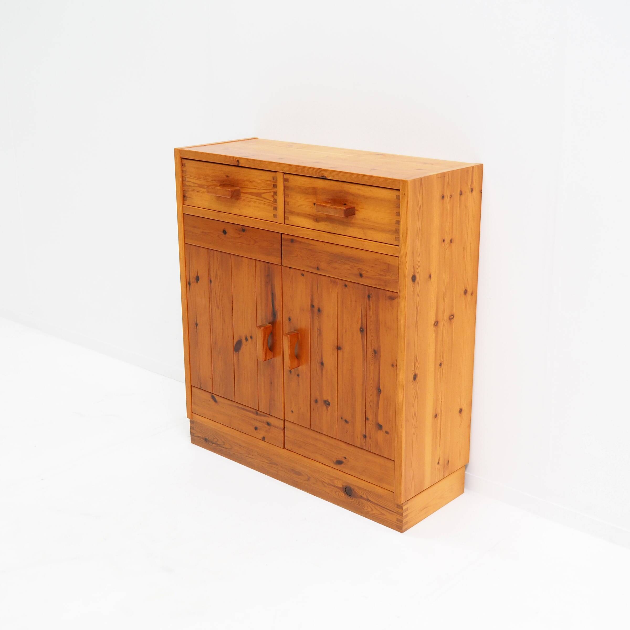 Scandinavian Pine Cabinet in the Style of Charlotte Perriand