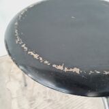 Set of two black "Dot" stools by Arne Jacobsen for Fritz Hansen