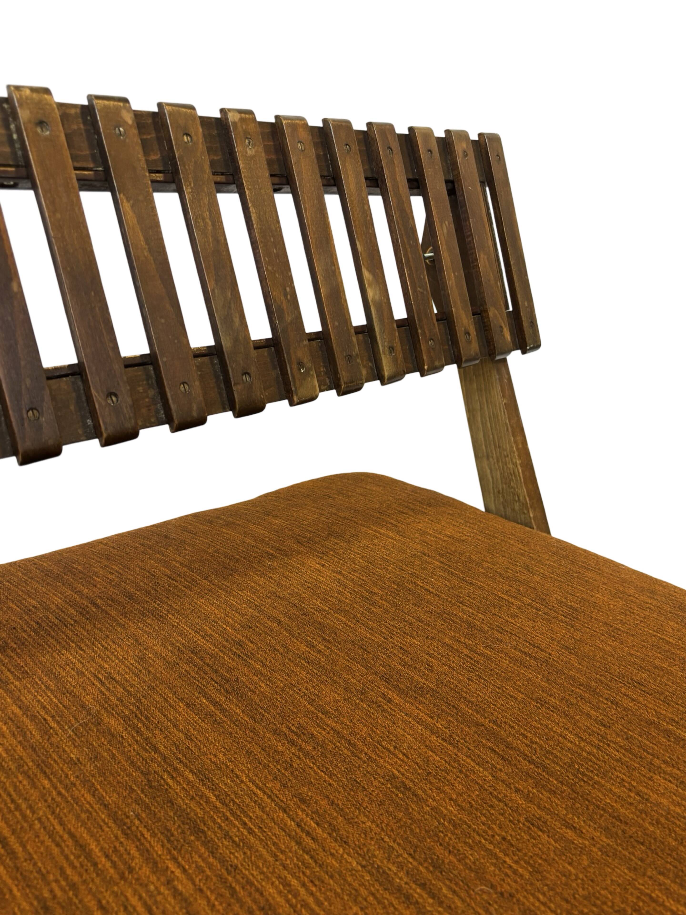 Mid-century daybed with removable backrest in oak 50's design