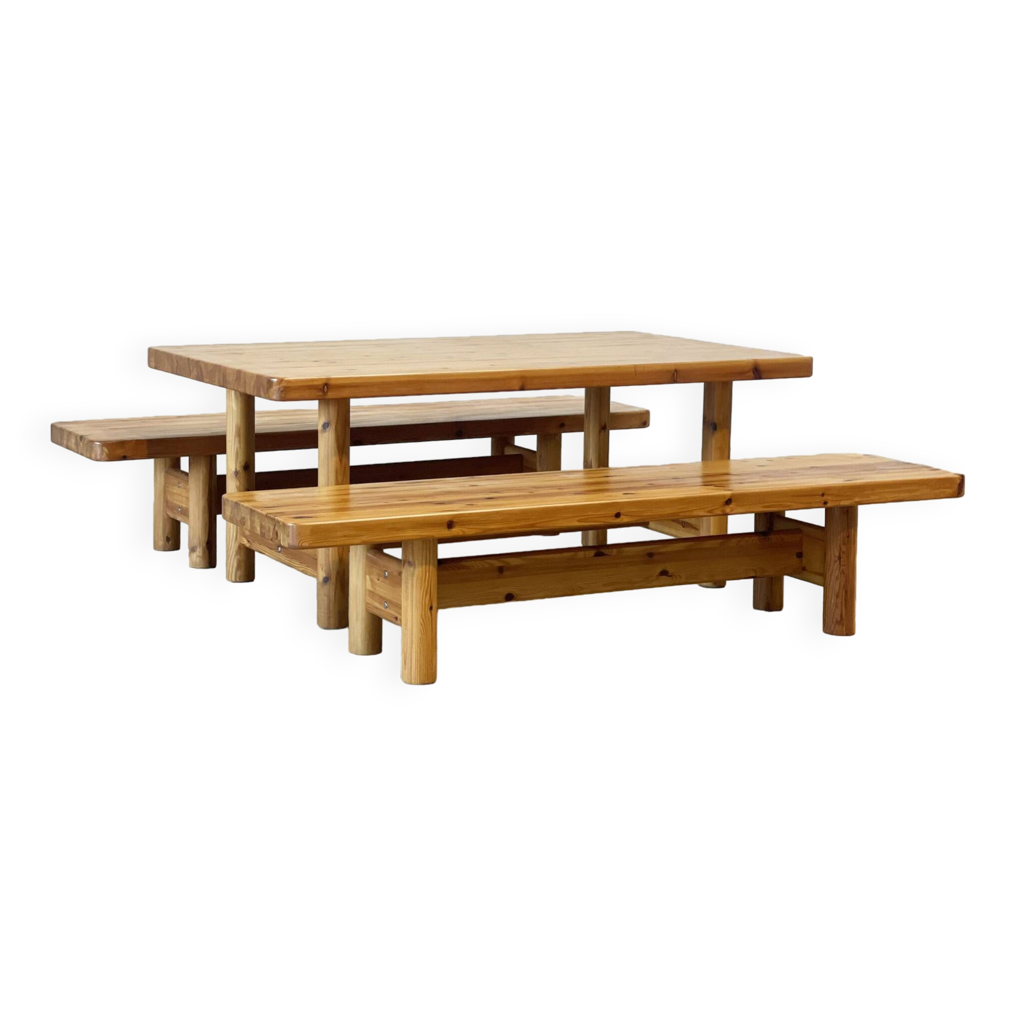 Pine dining set by Knud Friis & Elmar Moltke Nielsen for Friis & Moltke
