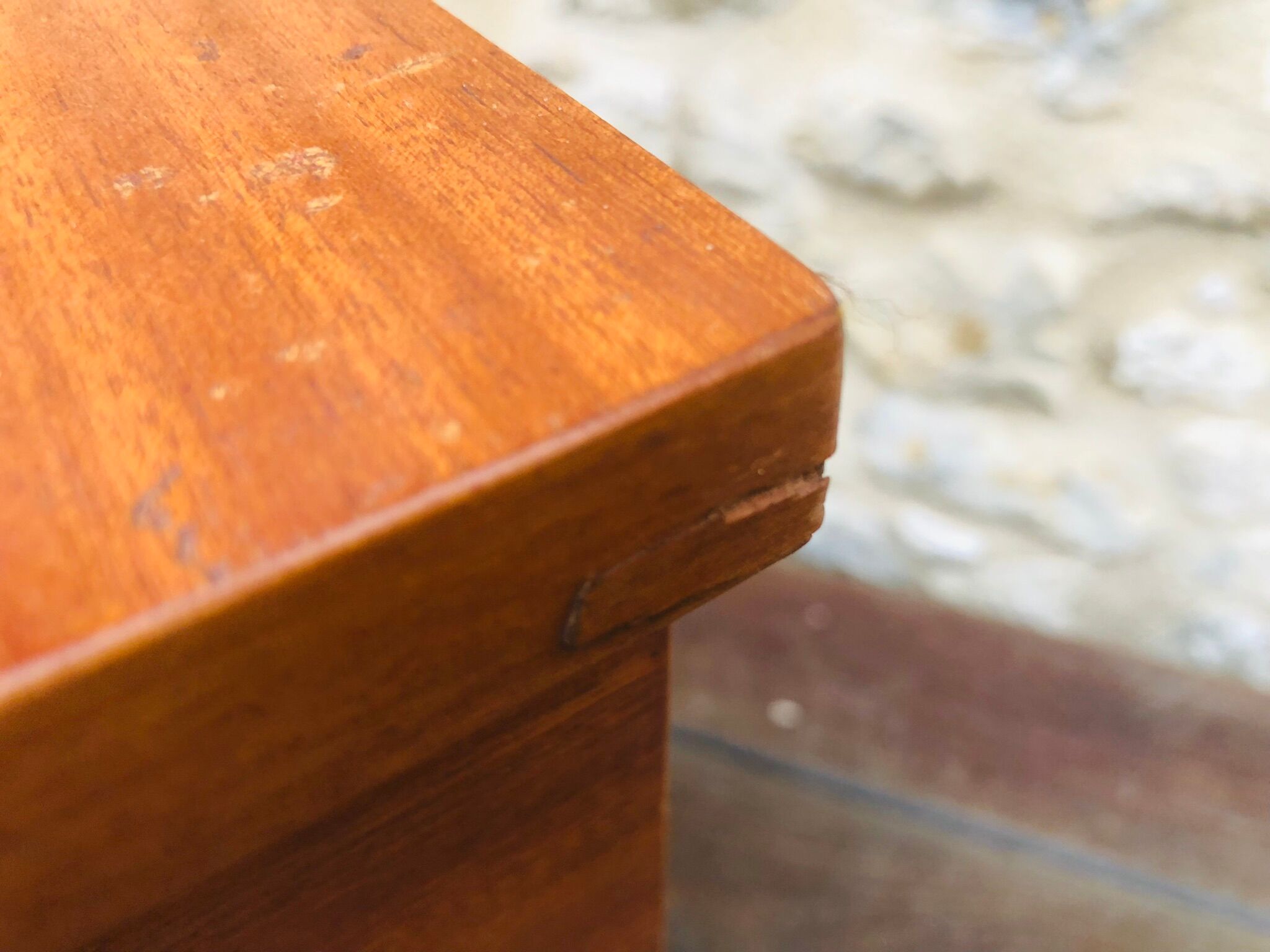 Pair of vintage bedside tables, Scandinavian style 60s