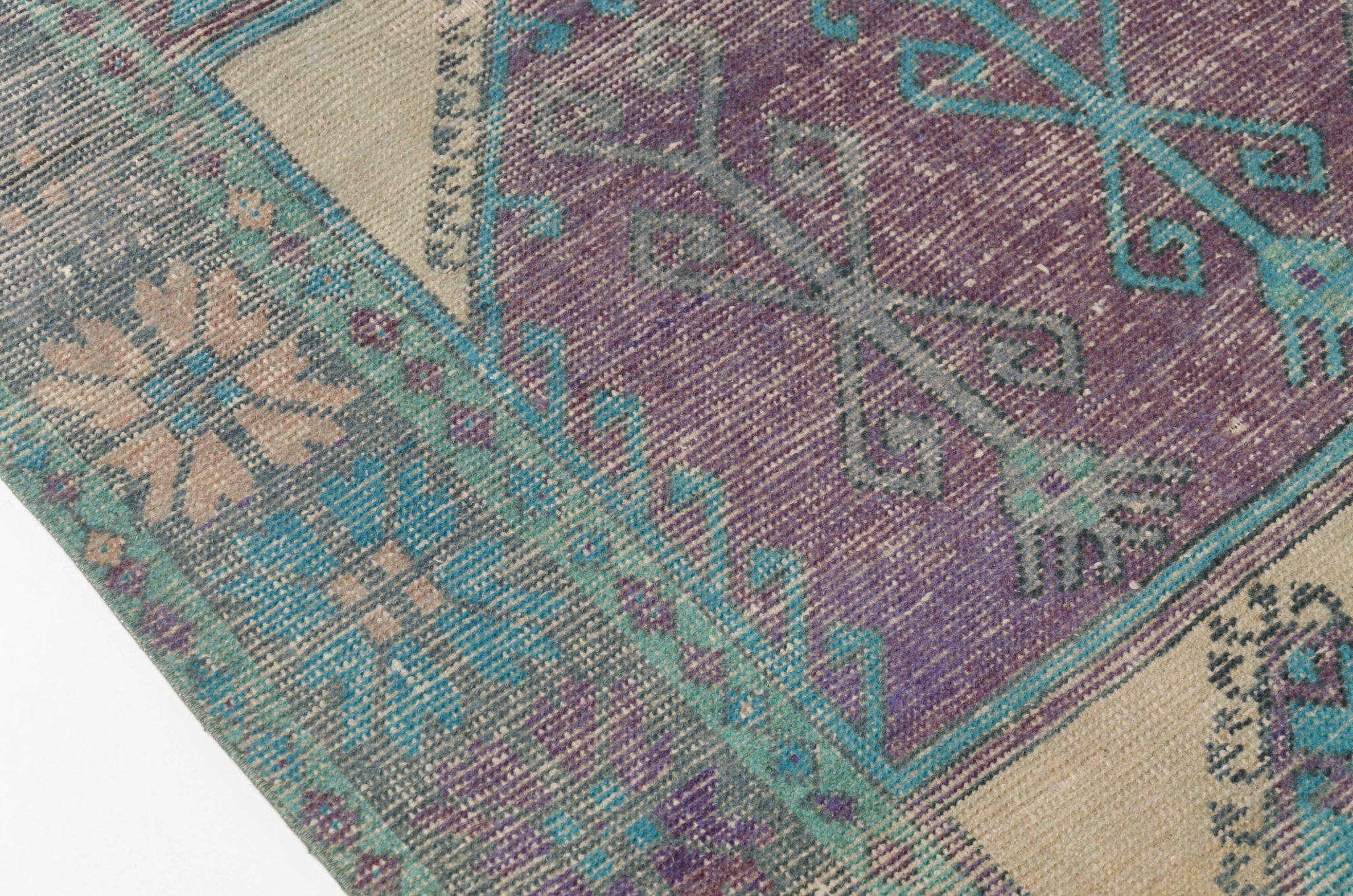 Tapis en laine anatolien noué à la main