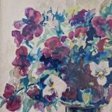 François Charles Schenckbecher (1887-1946) - Watercolor on paper - Flowers