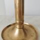 Vintage Gold Brass Candlestick: 1970s Home Decor