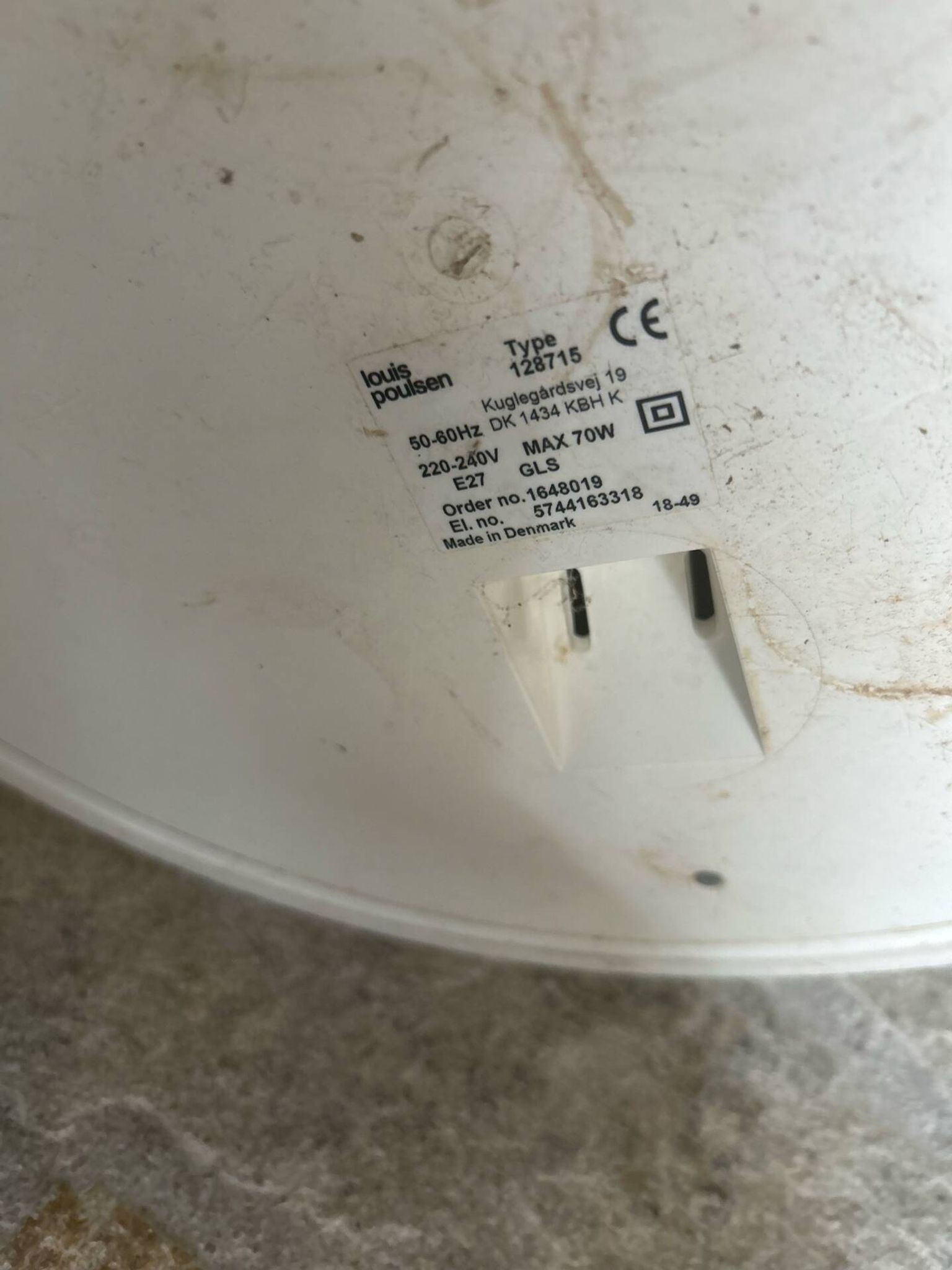 Panthella lampadaire