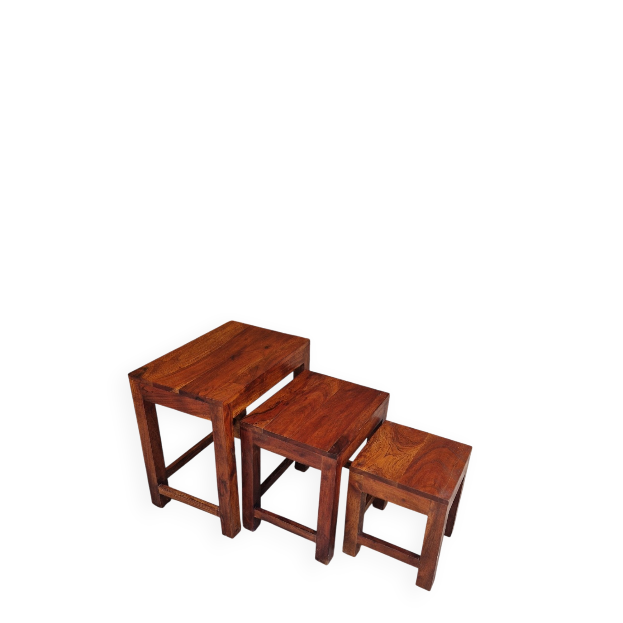 Vintage teak nesting coffee tables