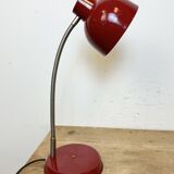 Red Industrial Gooseneck Table Lamp, 1960s
