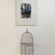 Vintage wooden birdcage H67cm