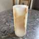 Vase vintage en onyx 1970
