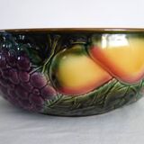 Grand saladier barbotines fruits Salins