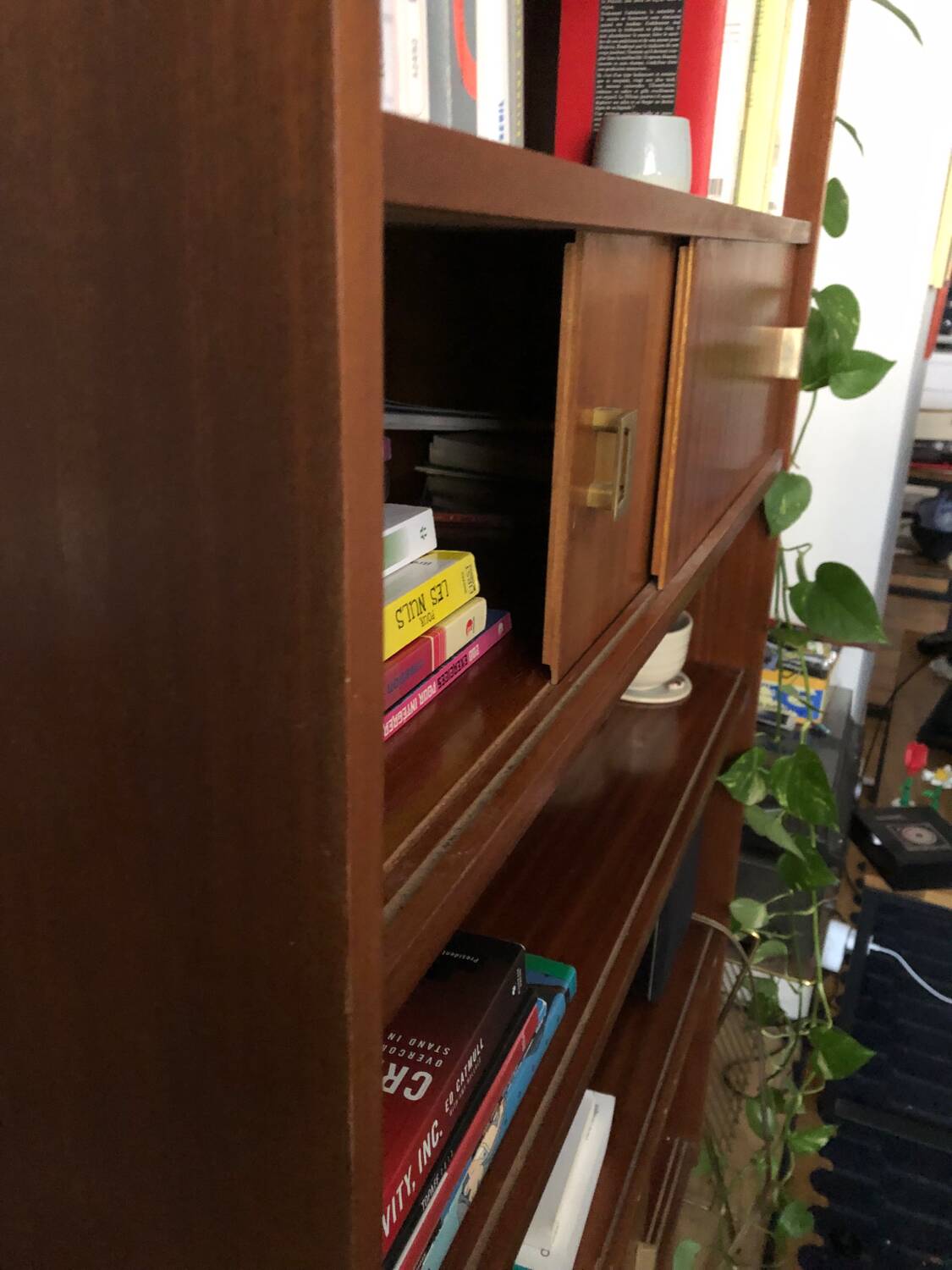 Armoire / bibliothèque placage teck