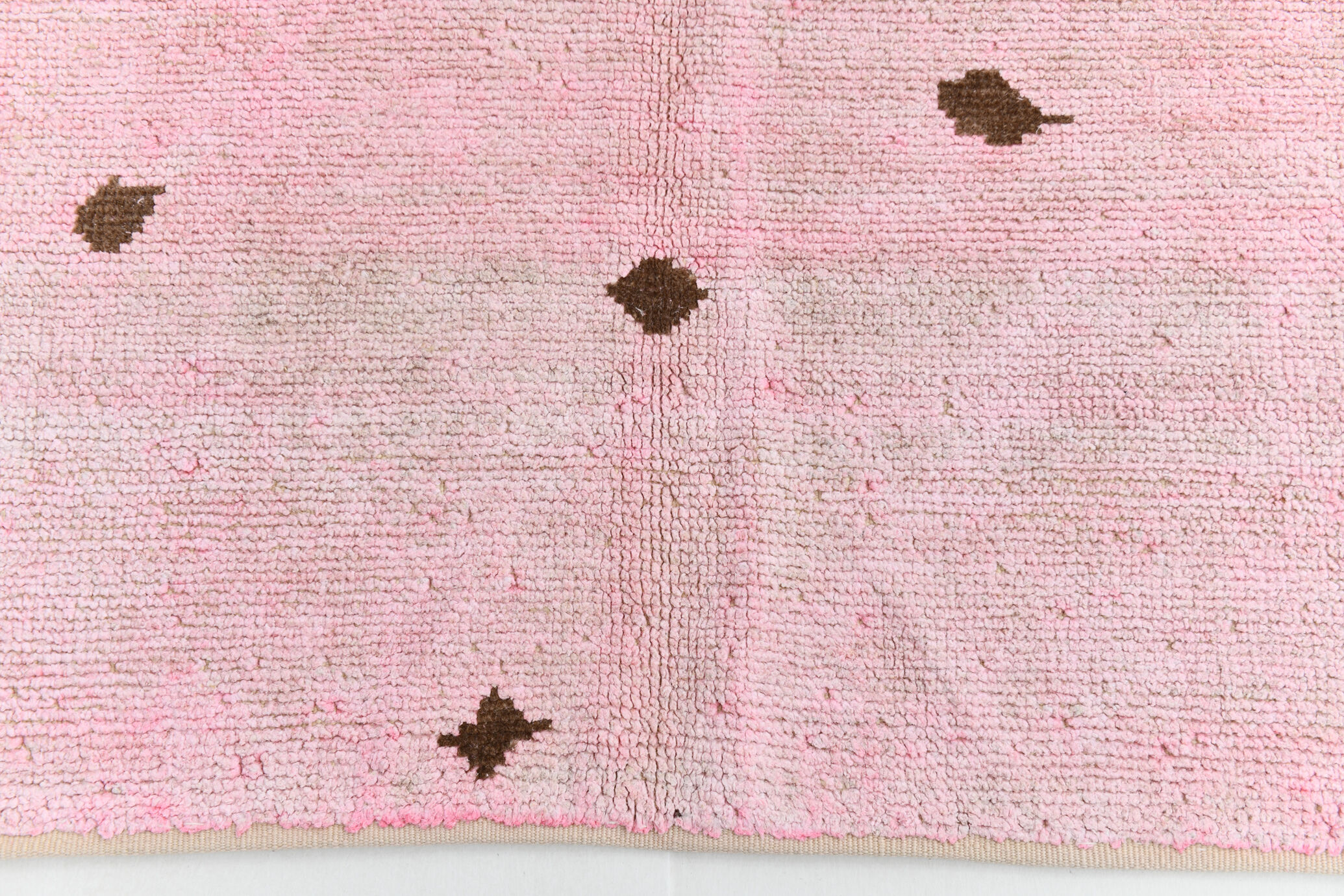 Tapis de chanvre rose poussiéreux 7x10, 212x301cm