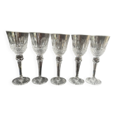 5 Water glasses – Mouth-blown and hand-cut crystal