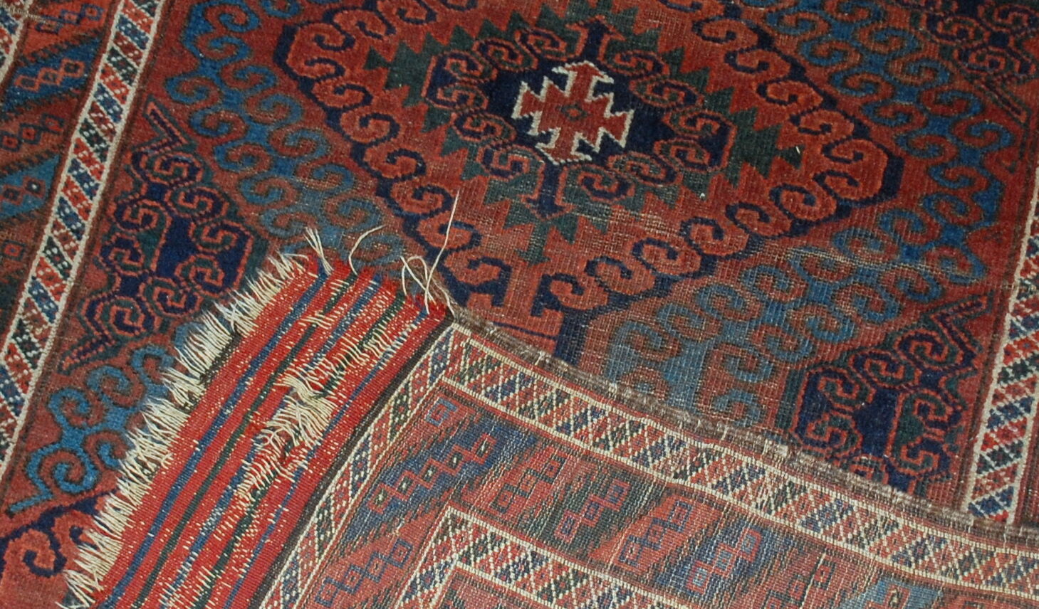 Tapis ancien Afghan Baluch fait main 76cm X 181cm 1900s