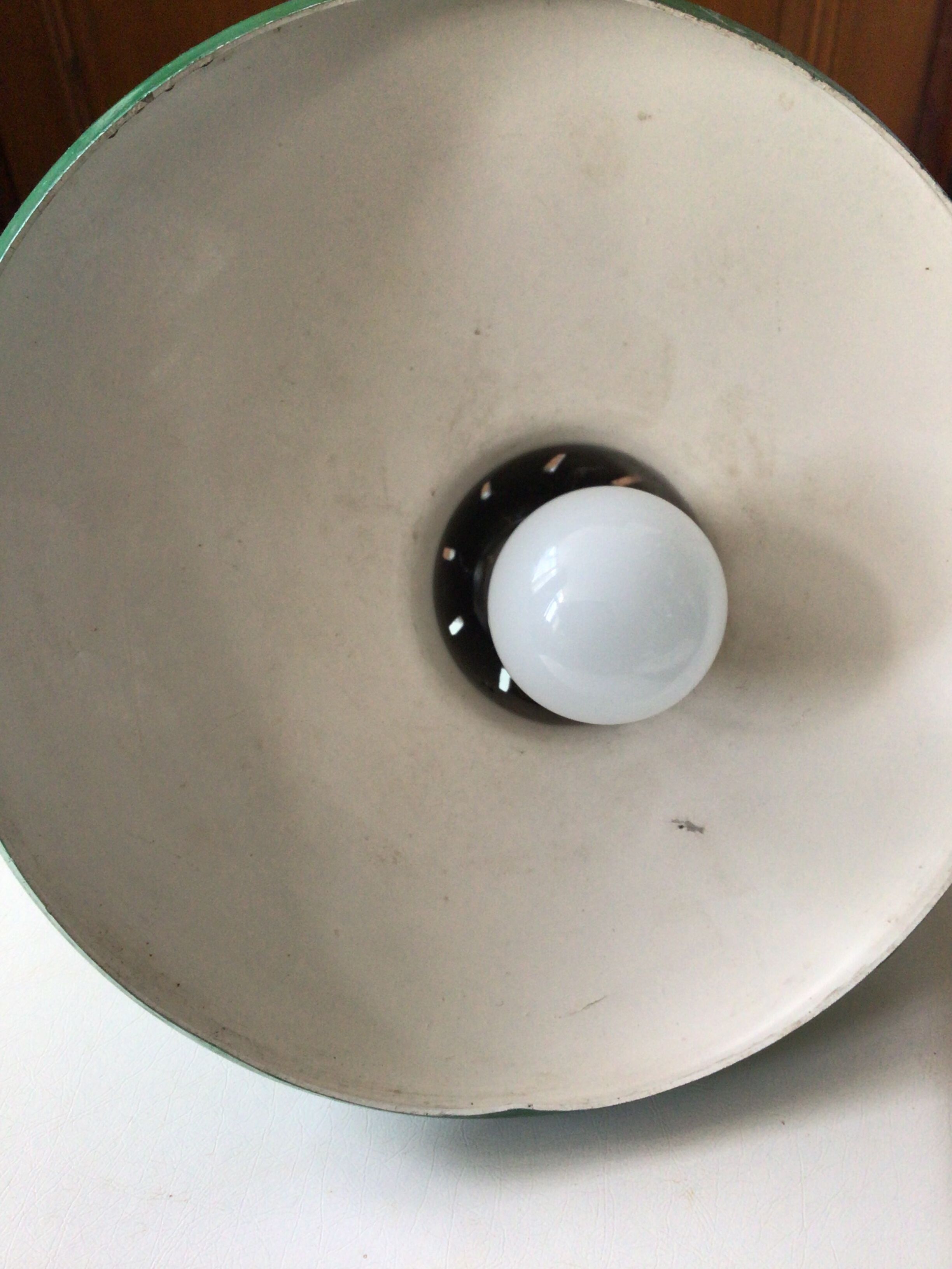 Industrial lamp SpaceAge 70s Sheet metal