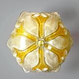 Murano glass effect flush mount light
