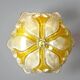 Murano glass effect flush mount light