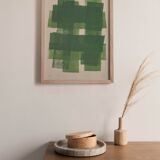 Painting on paper, abstract painting 30x40cm b199 signed