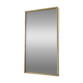 19th century silver leaf mirror
