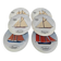 Auteuil Porcelain - Set of 6 Flat Plates - Nautical Theme