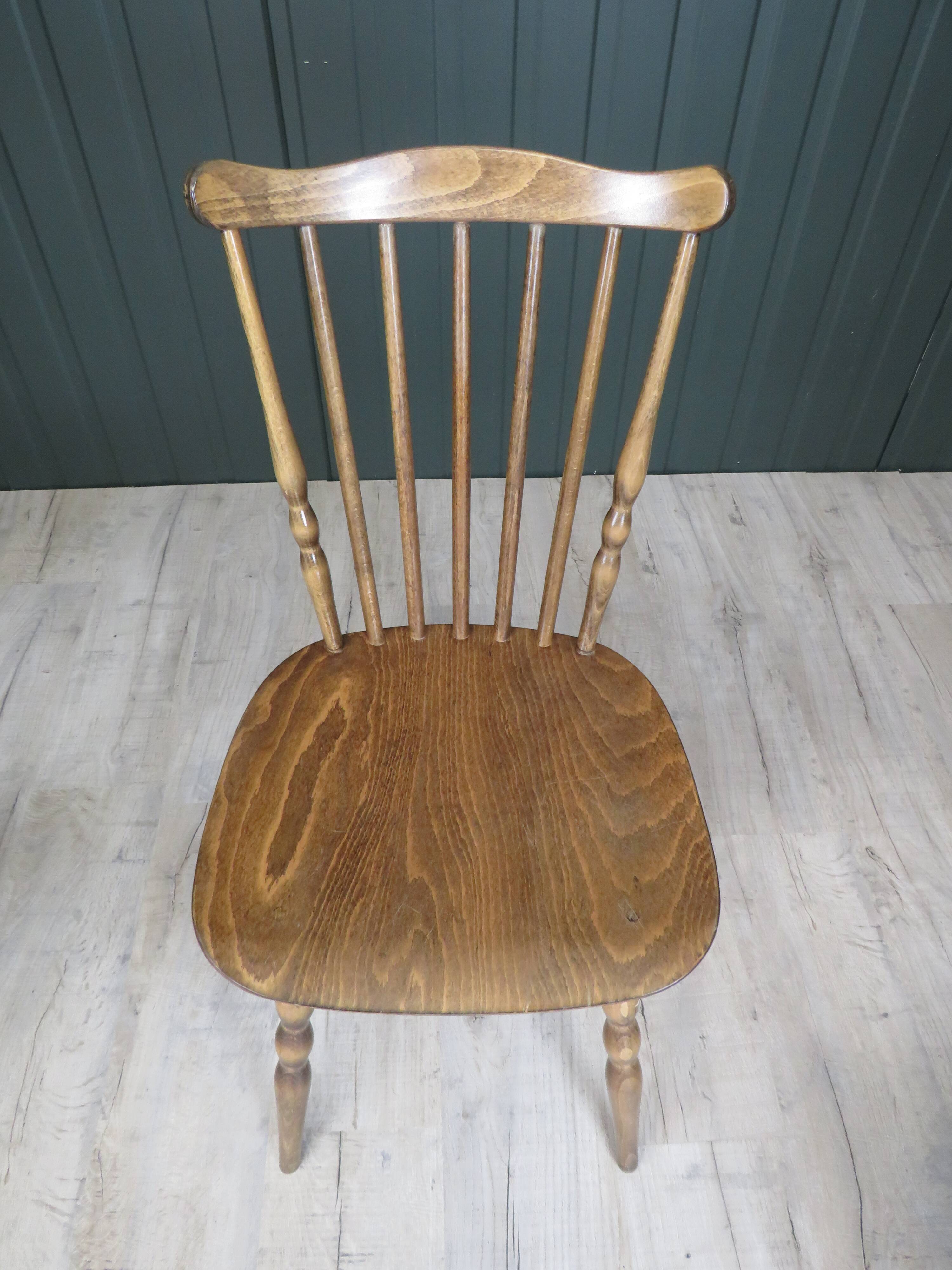 Suite of 8 chairs bistro model Tacoma Baumann