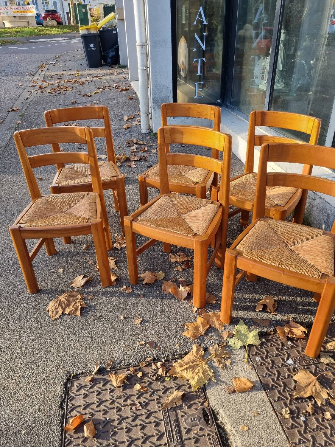 Lot 6 chaises vintage