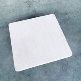 Vintage Italian Postmodern Square Granite Stone Side Table, 1970s