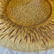 Dessert plates in amber glass 70s