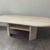Vintage coffee table in travertine 70s