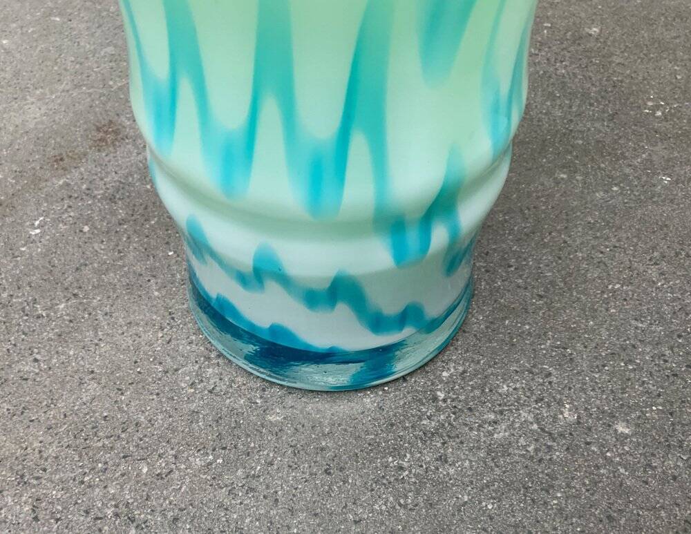 Vintage handmade glass vase