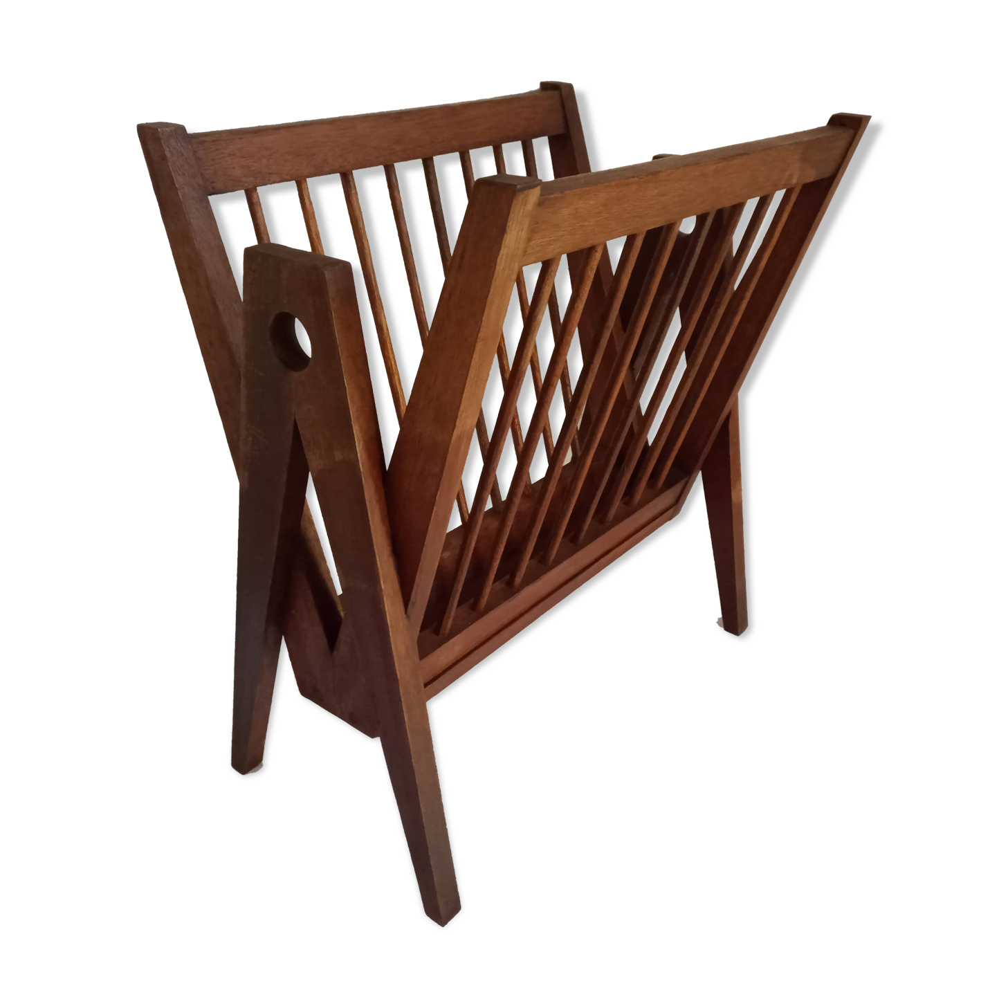 Newspaper holder compass feet 50s