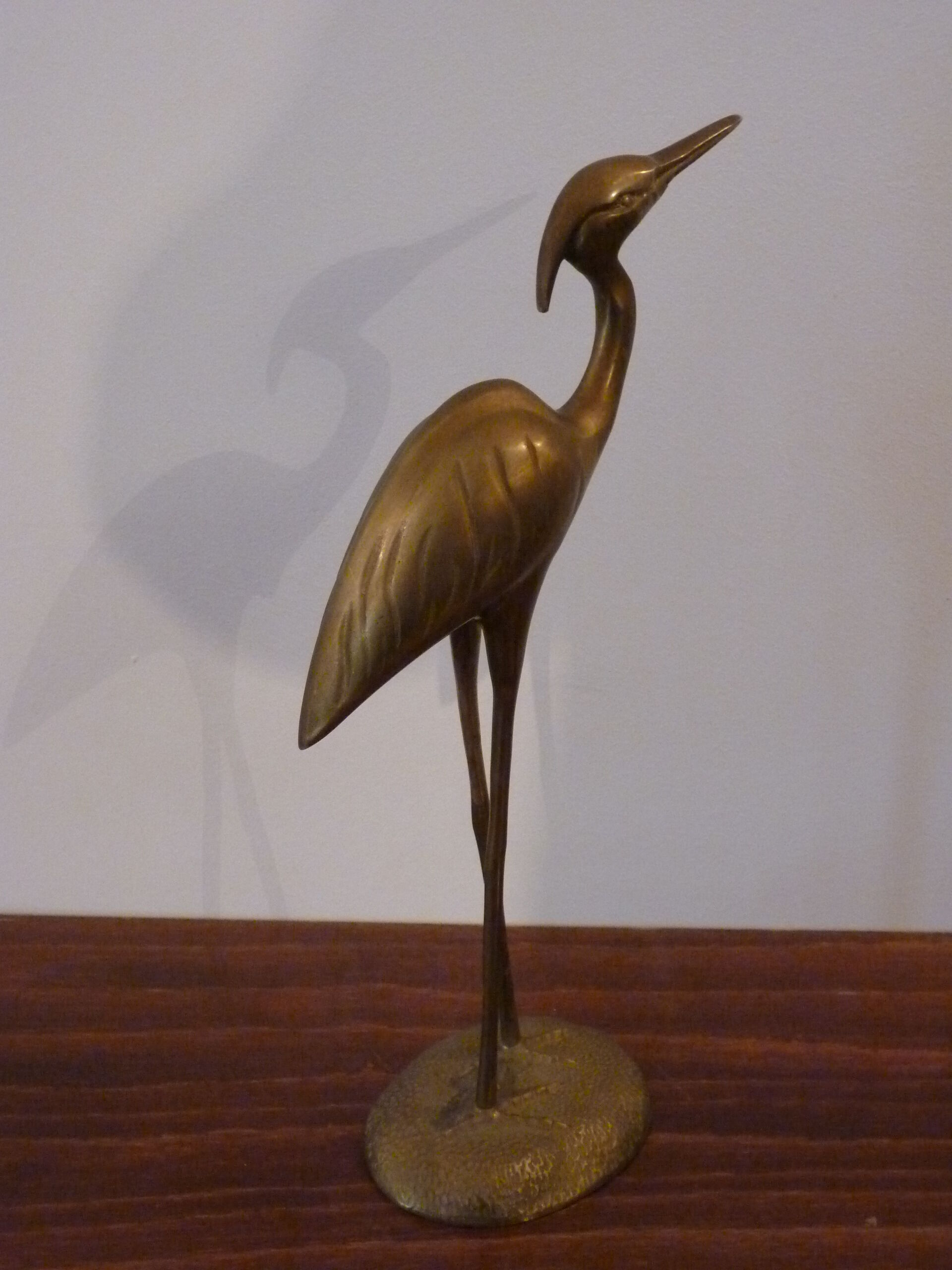 Brass heron