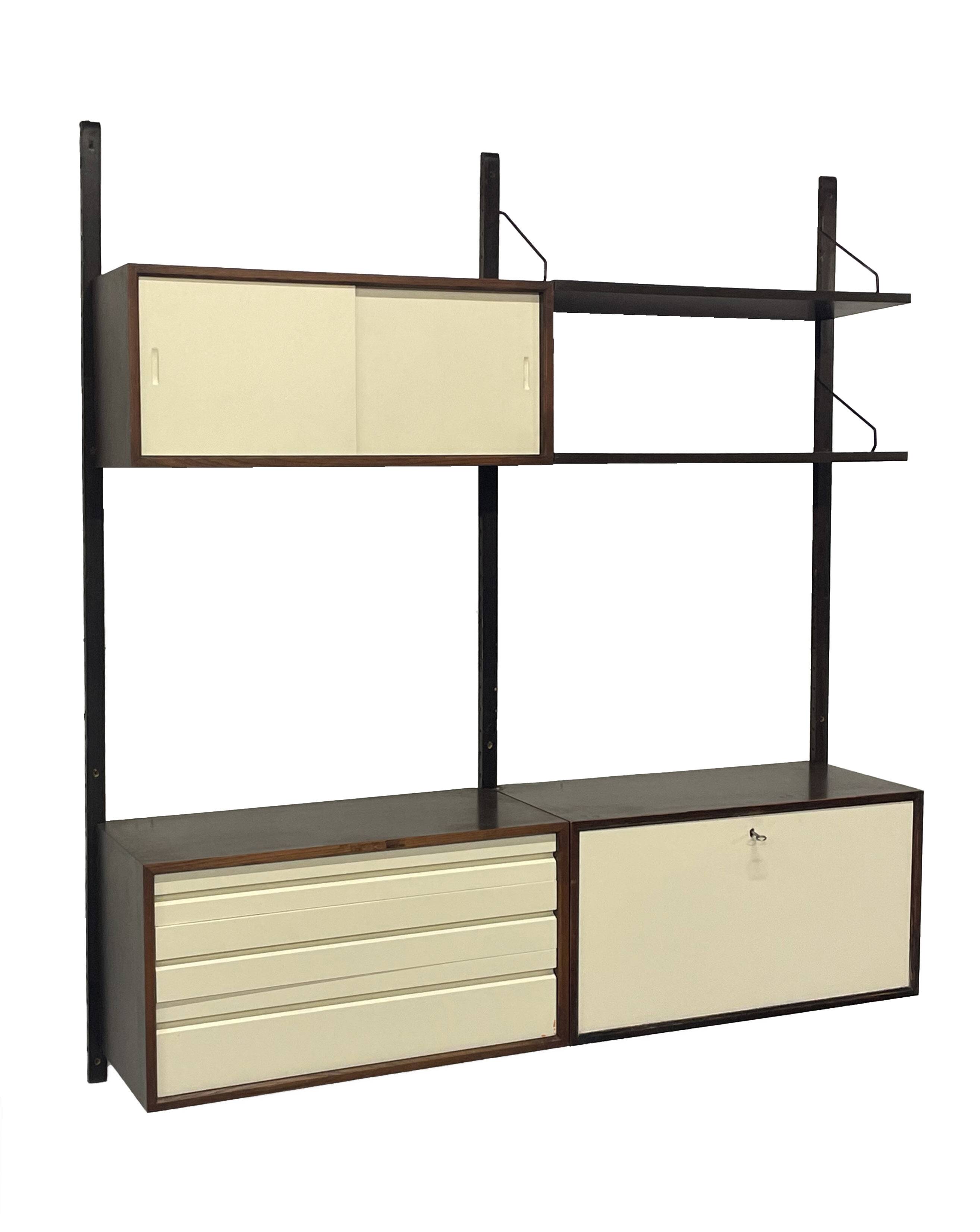 Vintage Poul Cadovius Royal System Wandsysteem Wenge