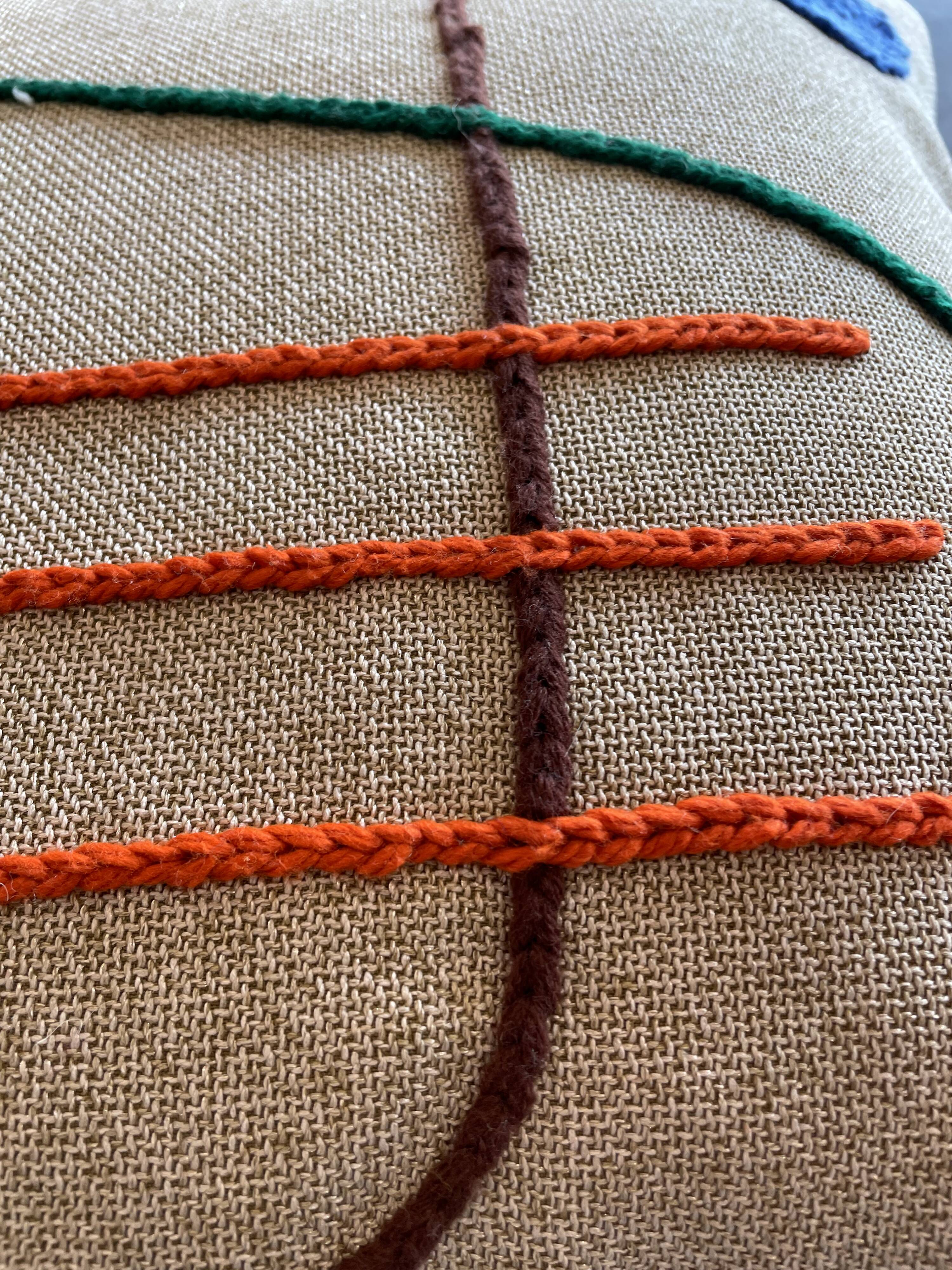 Handmade cushion cover 45x45 cm