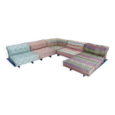 Roche Bobois Mah Jong sofa Missoni design by Hans Hopfer with platform