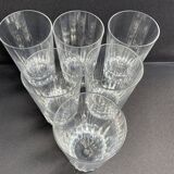 6 Baccarat wine goblets Spear service